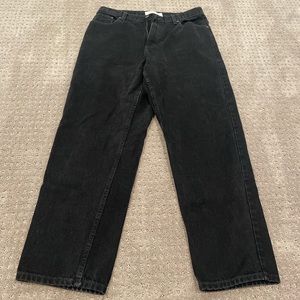 black wash jeans